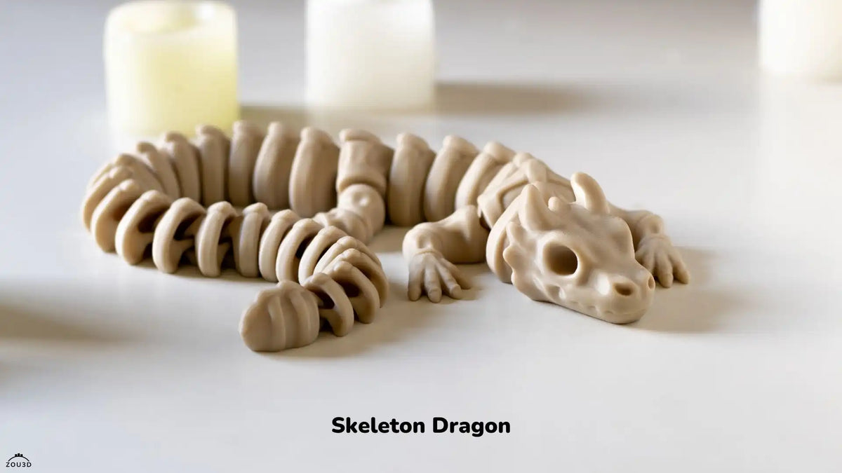 Dragón esqueleto 3D en PLA
